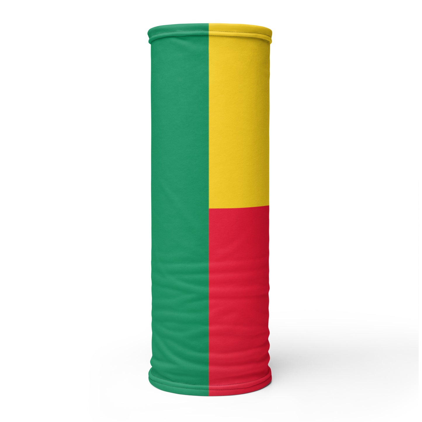 Benin Flag Neck Gaiter – African Multi-Use Face Cover, Head Wrap & Bandana