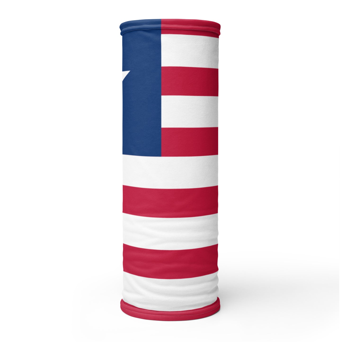 Liberia Flag Neck Gaiter – African Multi-Use Face Cover, Head Wrap & Bandana