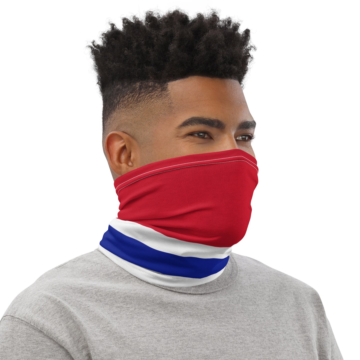 The Gambia Flag Neck Gaiter – African Multi-Use Face Cover, Head Wrap & Bandana