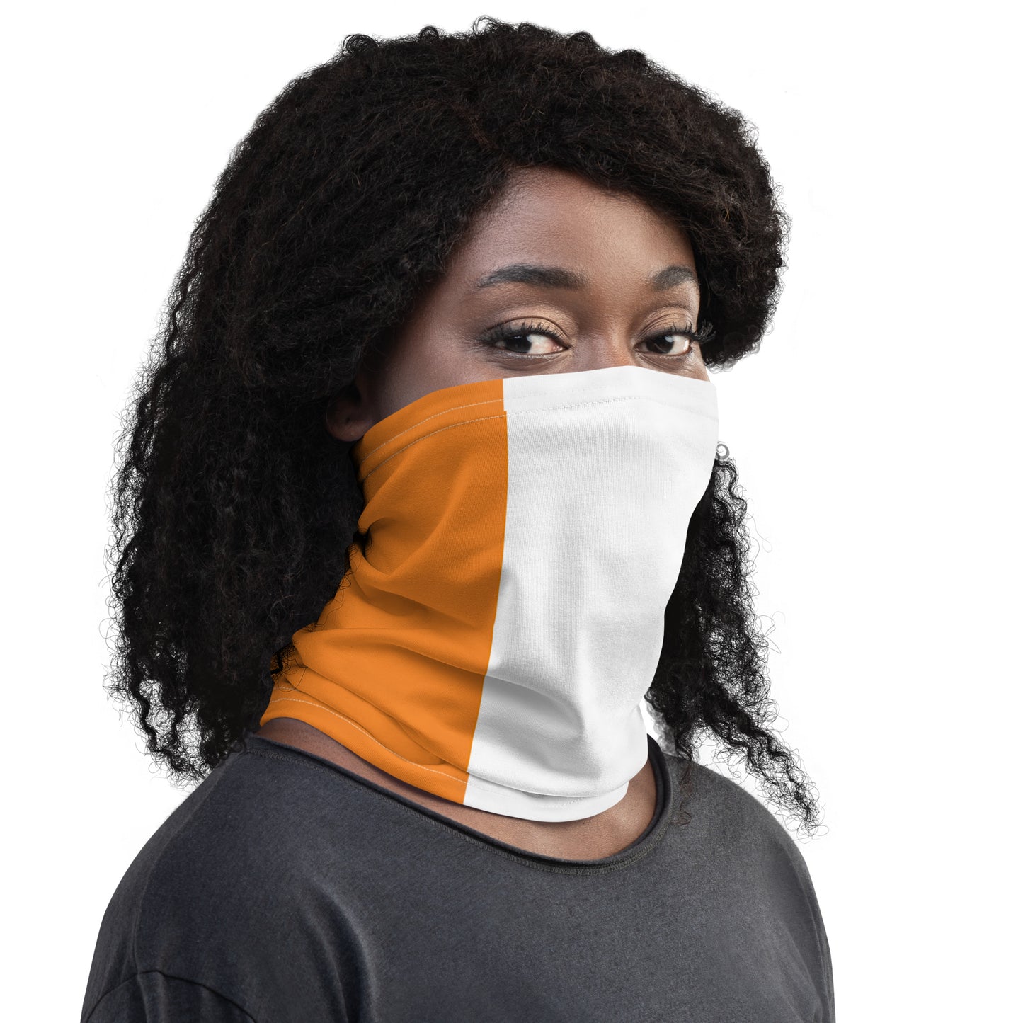 Ivory Coast, Côte d'Ivoire Flag Neck Gaiter – African Multi-Use Face Cover, Head Wrap & Bandana