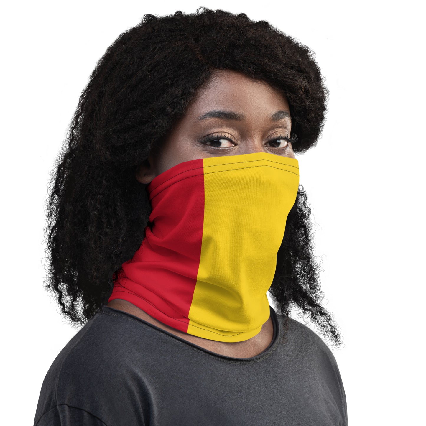 Guinea Flag Neck Gaiter – African Multi-Use Face Cover, Head Wrap & Bandana