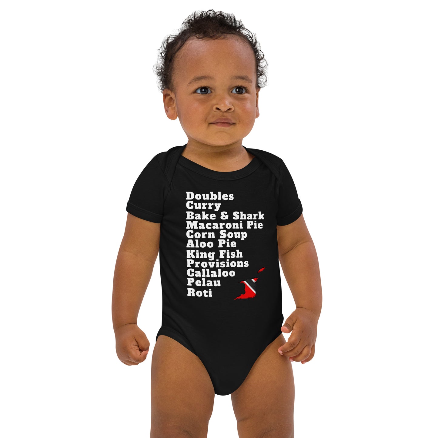 Trinidad and Tobago Foods Baby Short Sleeve Bodysuit