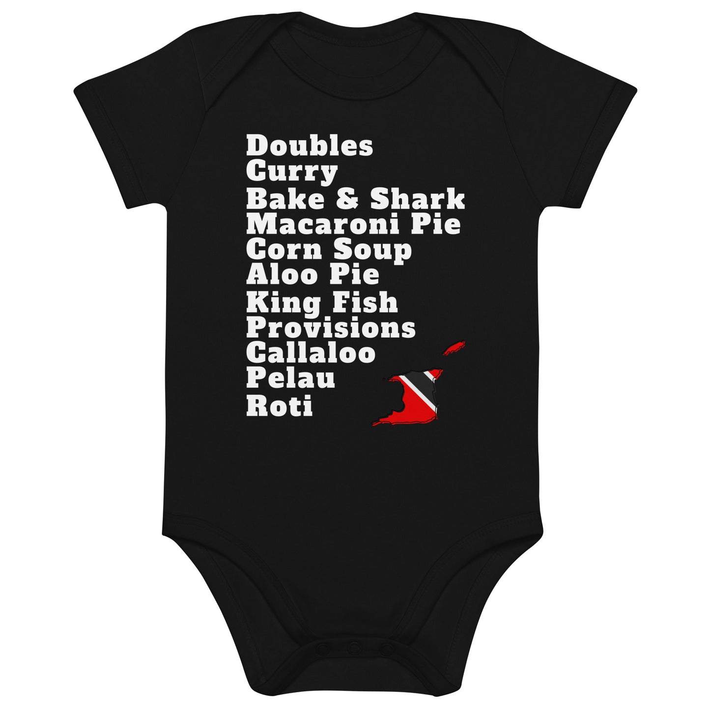 Trinidad and Tobago Foods Baby Short Sleeve Bodysuit