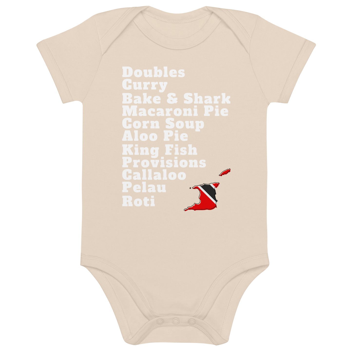 Trinidad and Tobago Foods Baby Short Sleeve Bodysuit