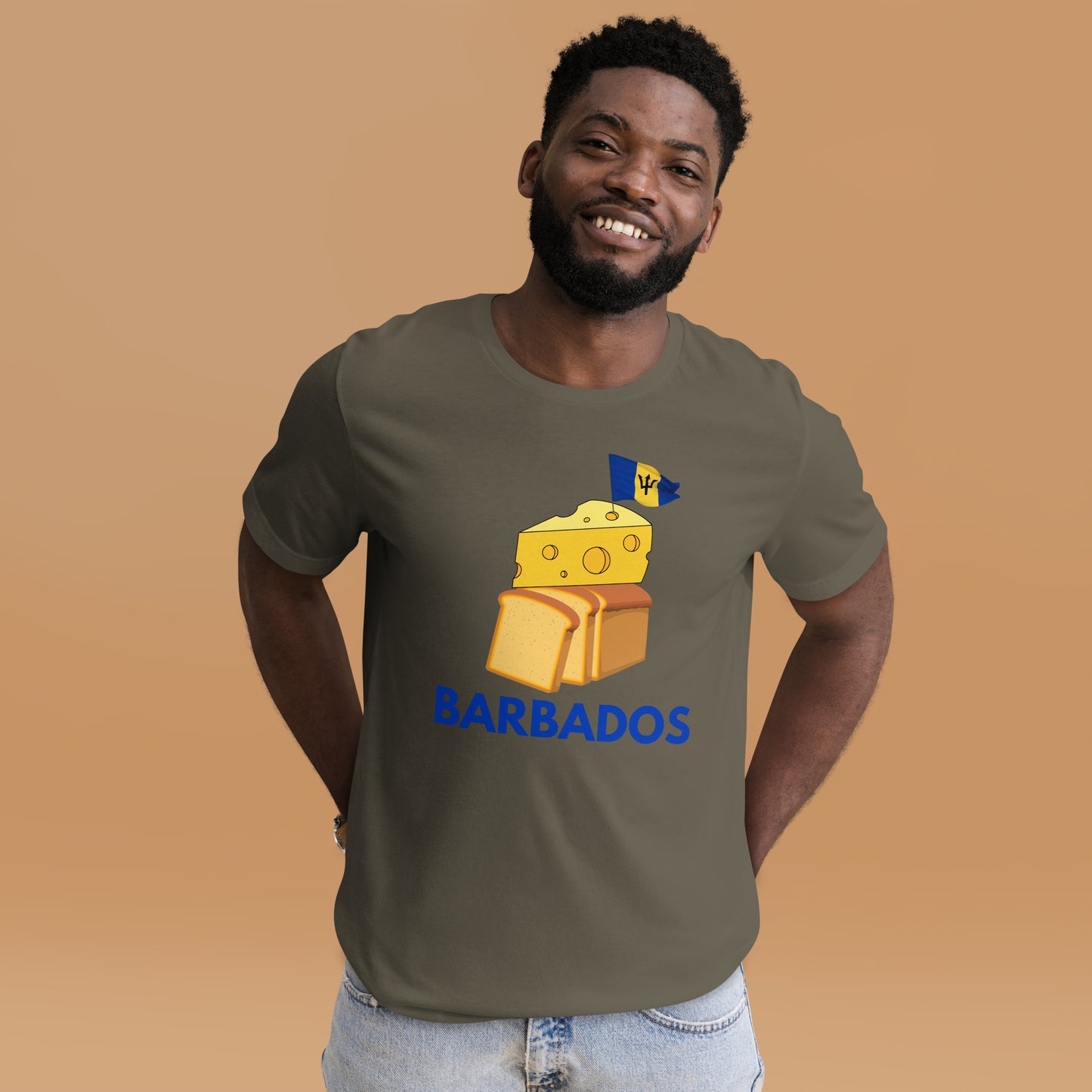Barbados - "Cheese on Bread" Men's T-shirt