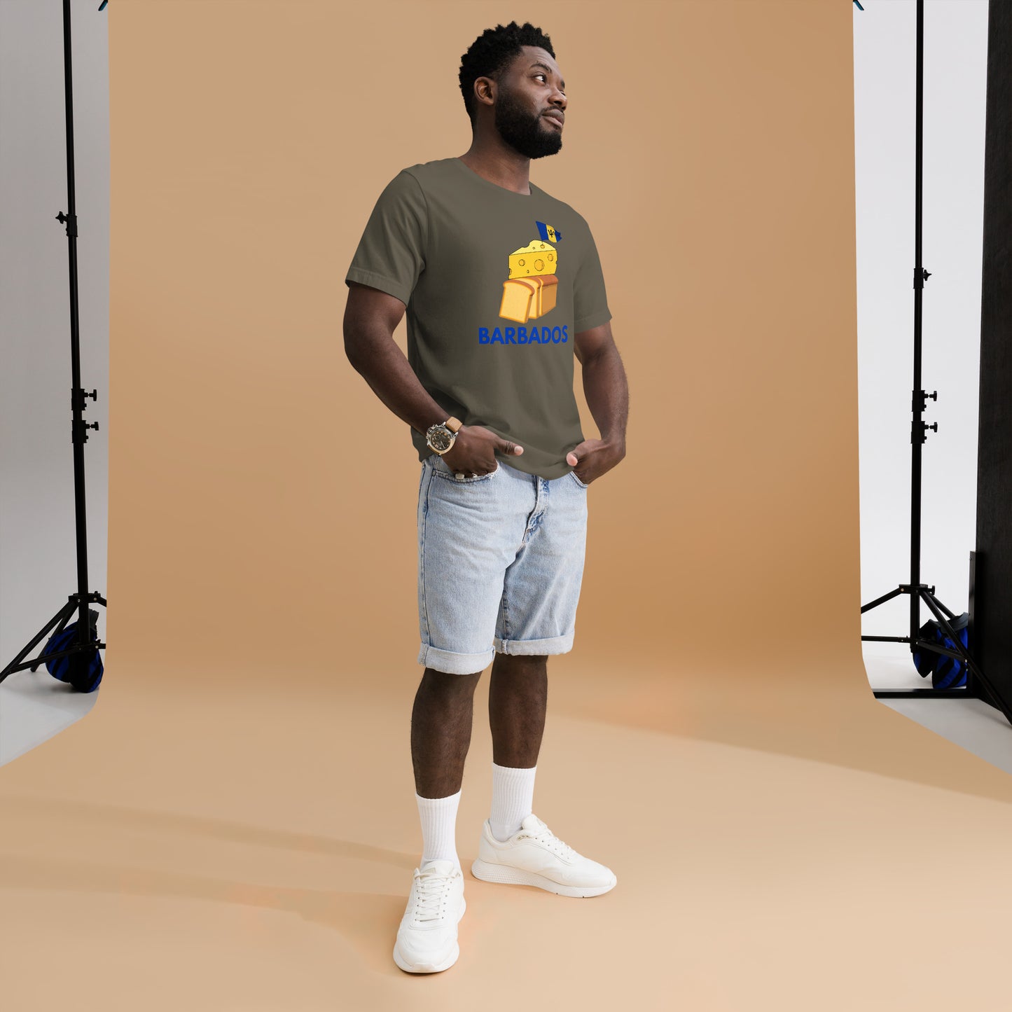 Barbados - "Cheese on Bread" Men's T-shirt
