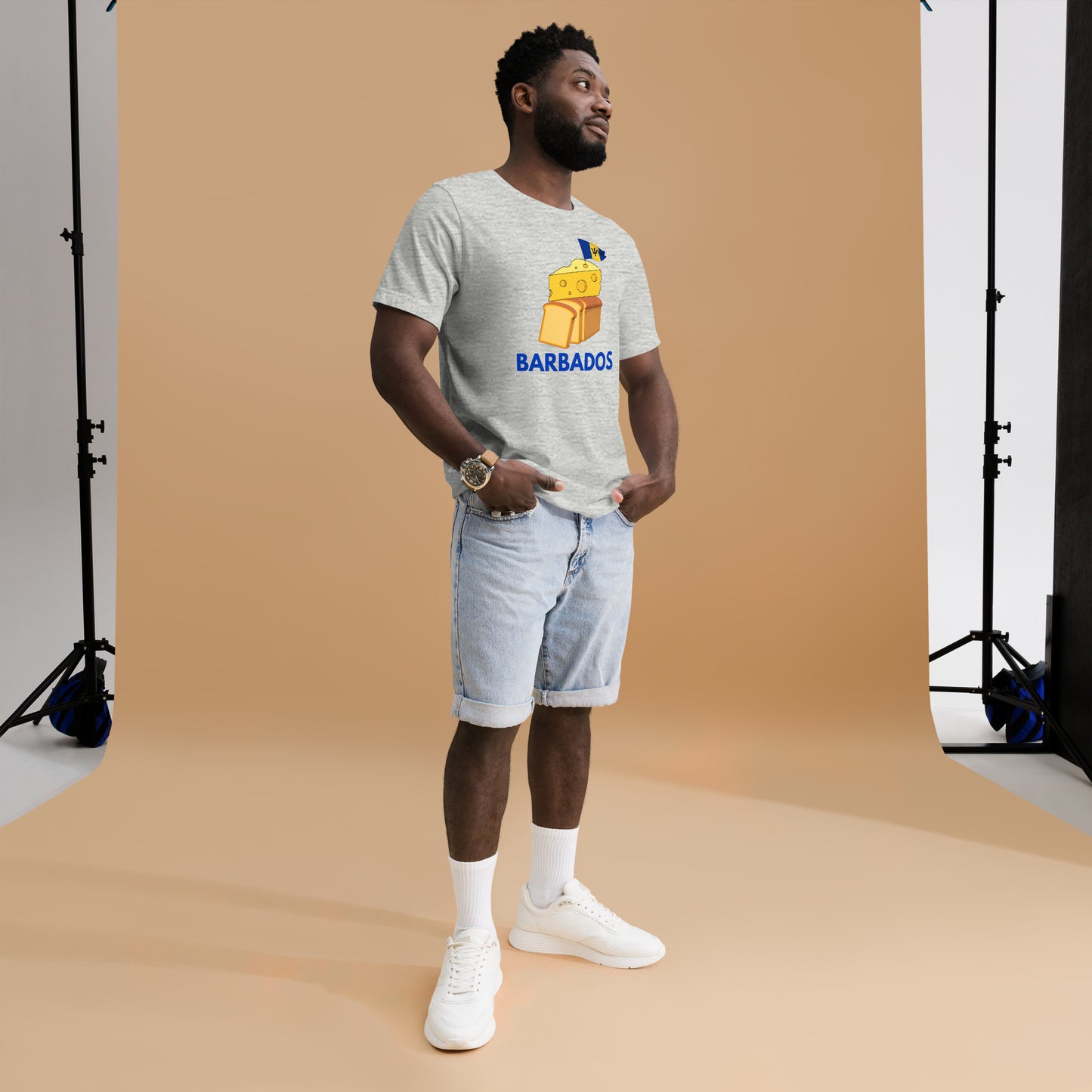 Barbados - "Cheese on Bread" Men's T-shirt