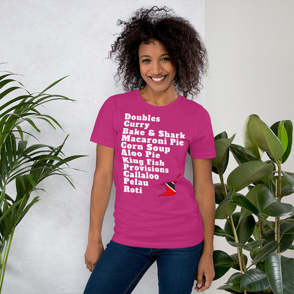 Trinidad and Tobago Popular Foods T-shirt - A