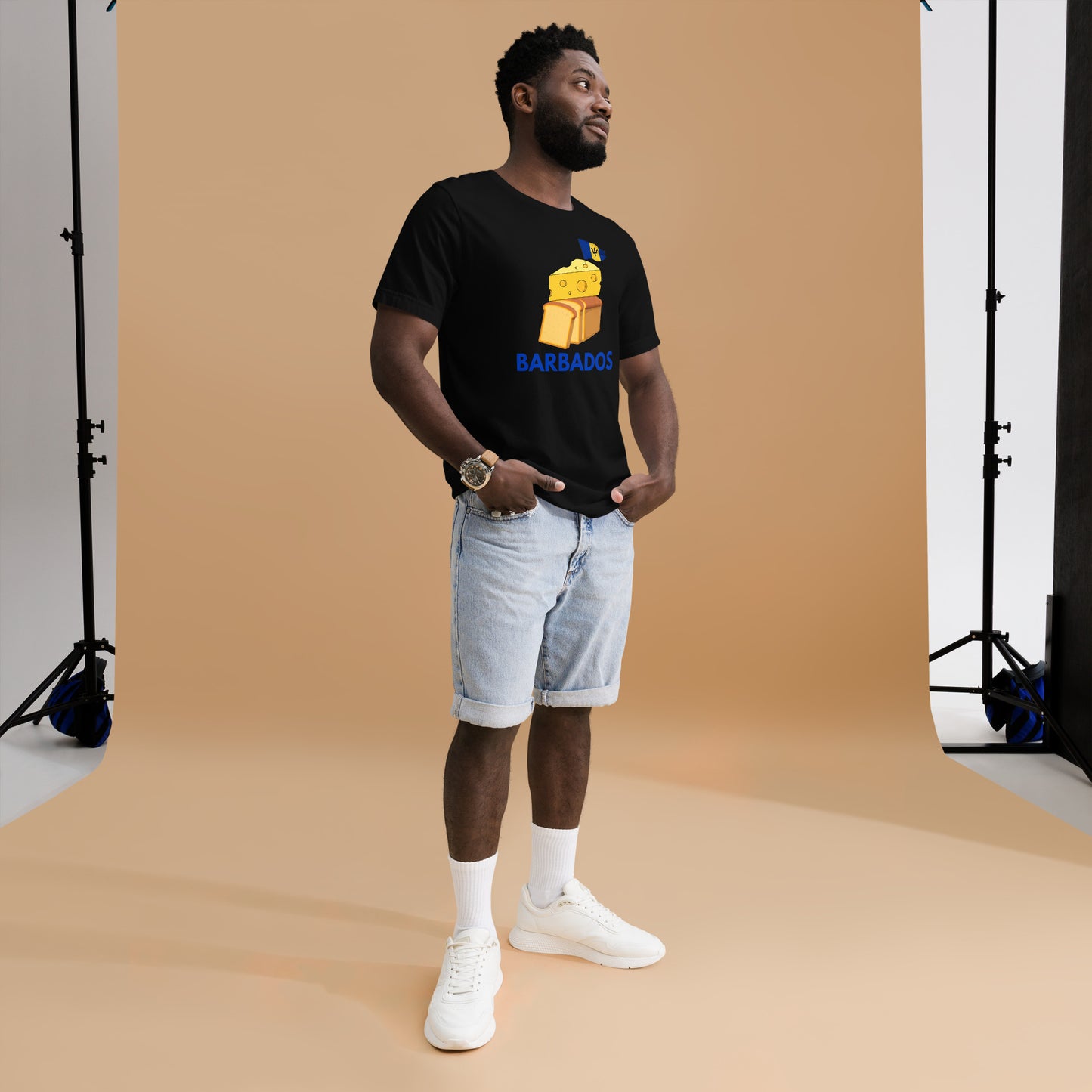 Barbados - "Cheese on Bread" Men's T-shirt