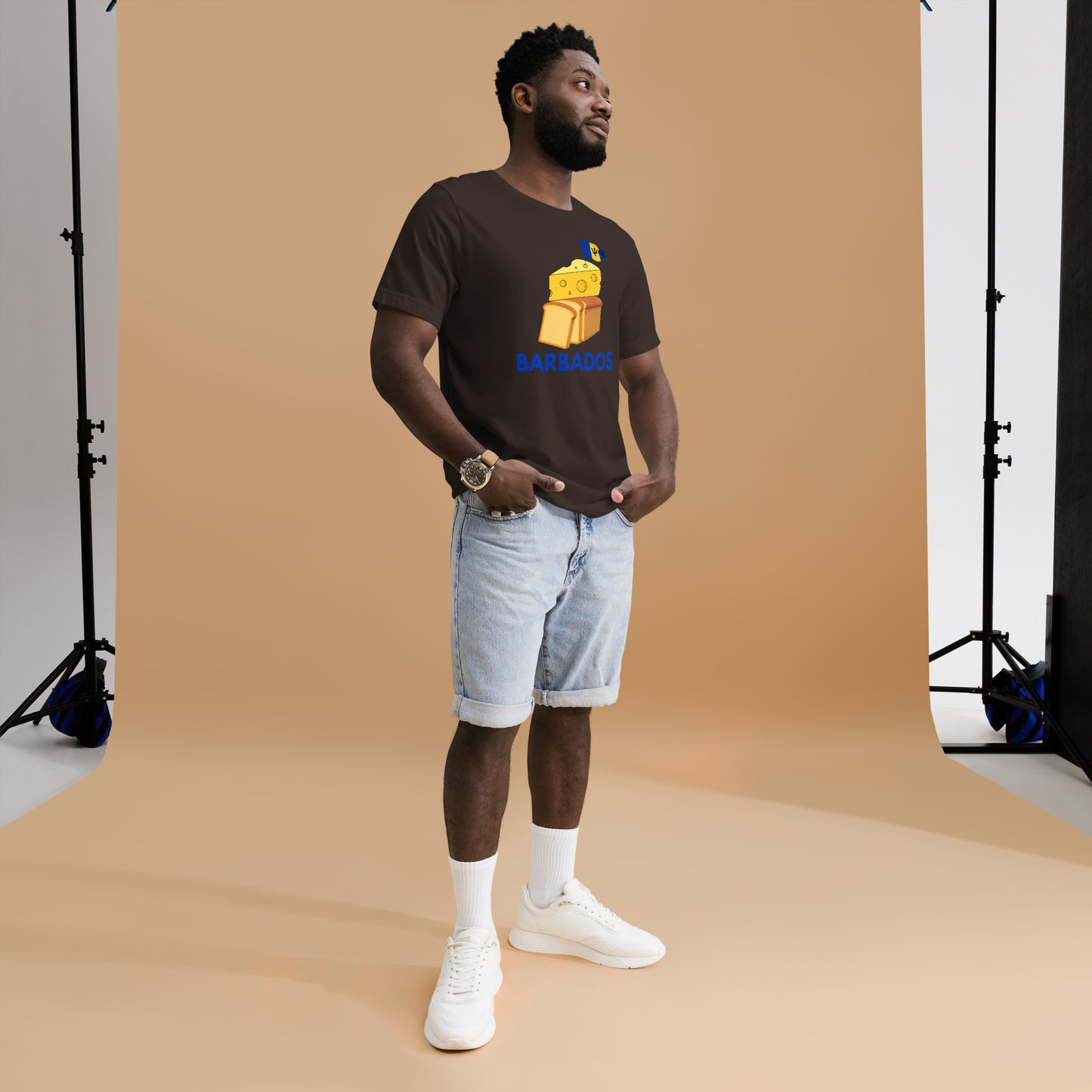 Barbados - "Cheese on Bread" Men's T-shirt