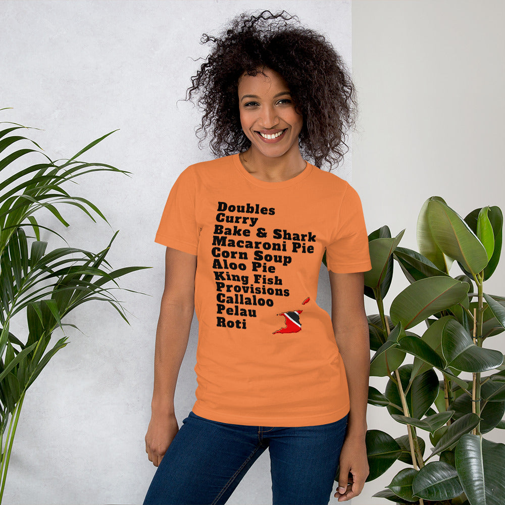 Trinidad and Tobago Popular Foods T-shirt - A