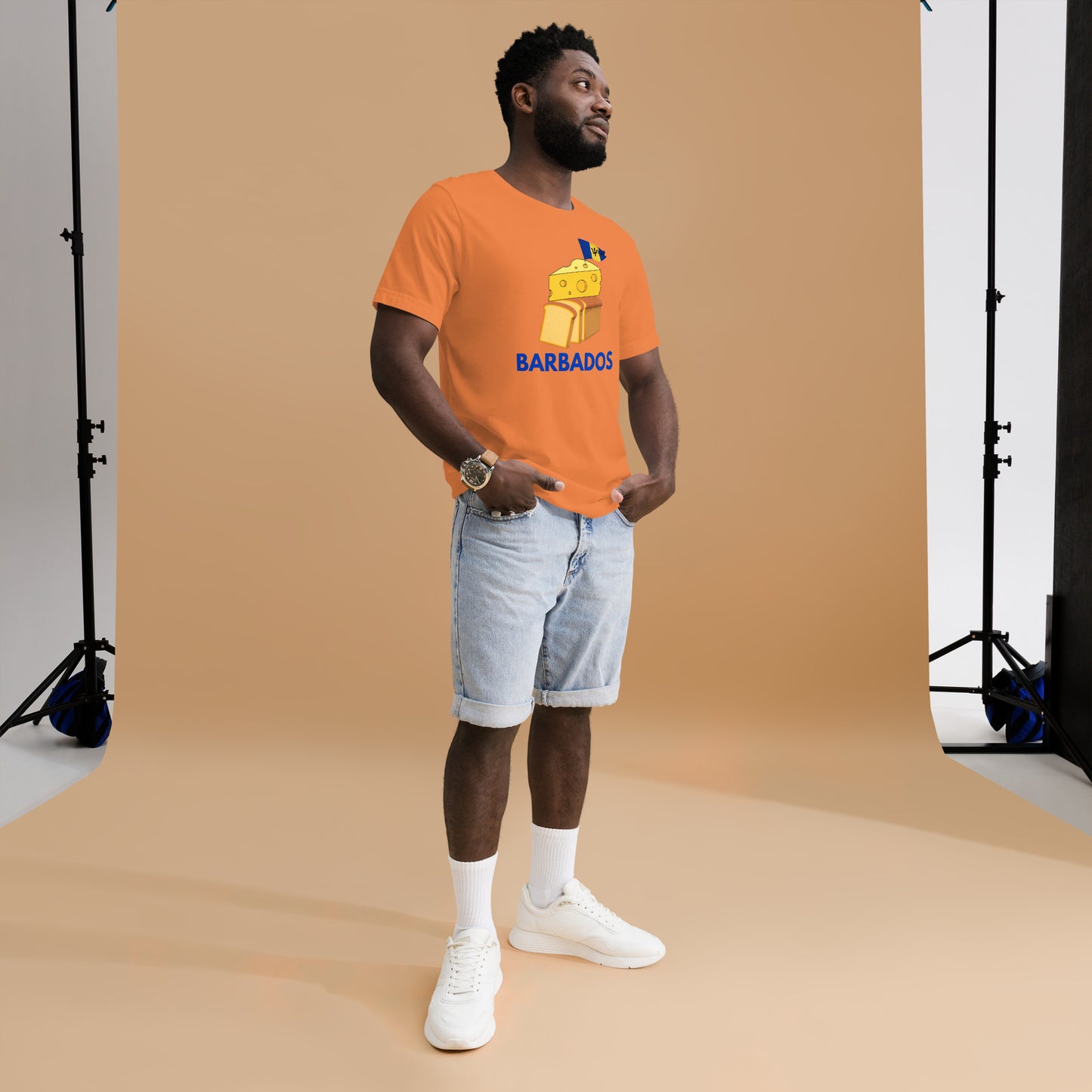 Barbados - "Cheese on Bread" Men's T-shirt