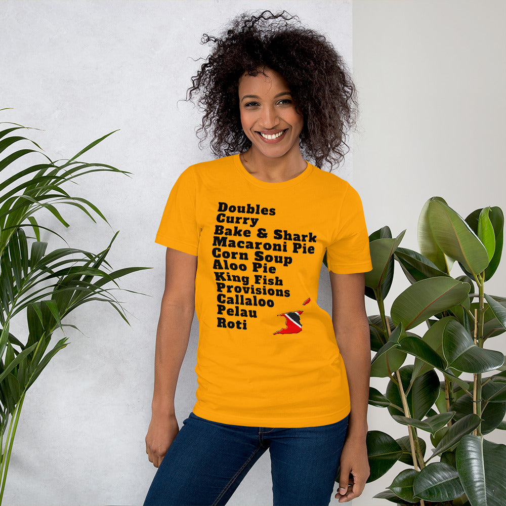Trinidad and Tobago Popular Foods T-shirt - A