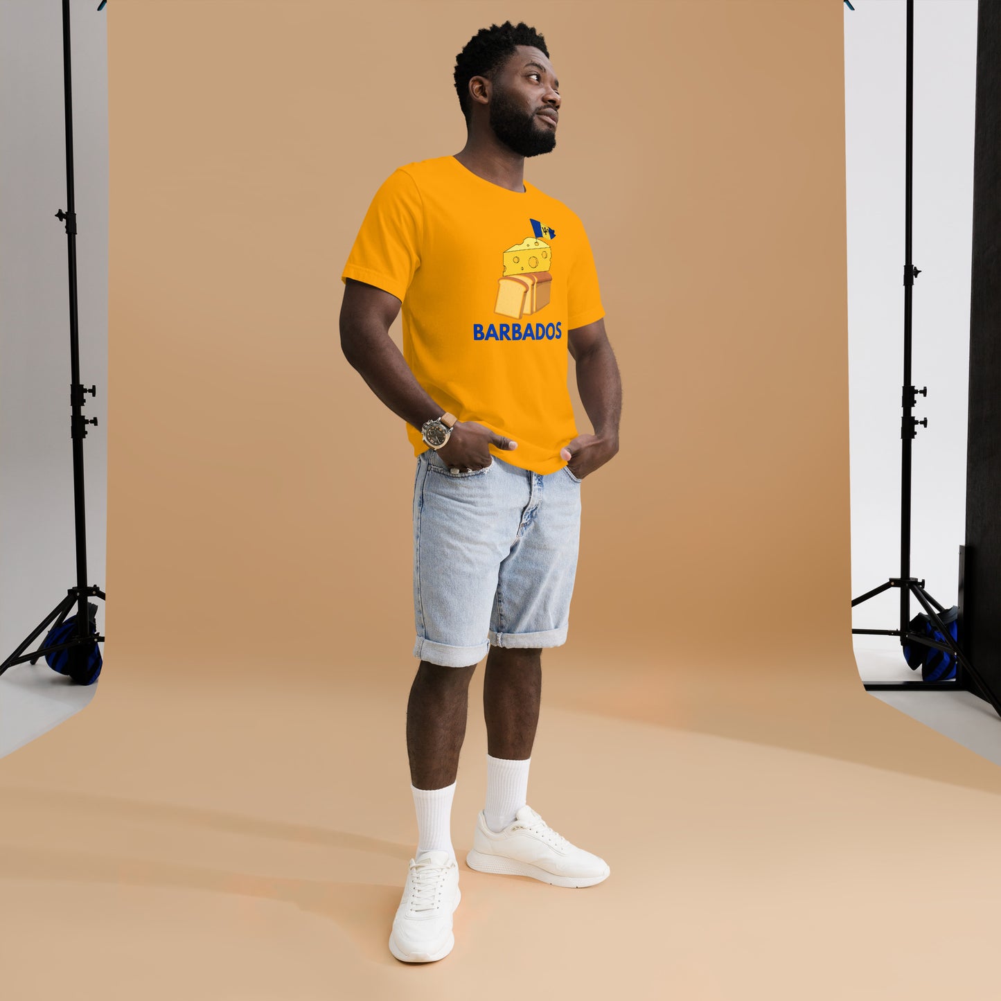 Barbados - "Cheese on Bread" Men's T-shirt