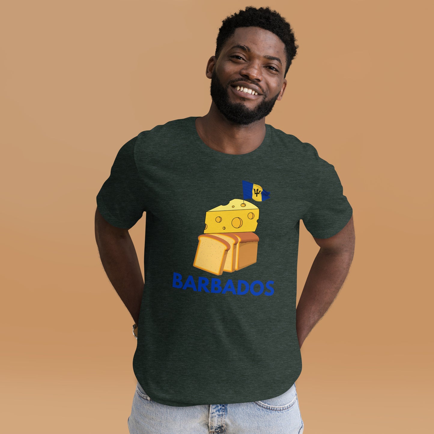 Barbados - "Cheese on Bread" Men's T-shirt