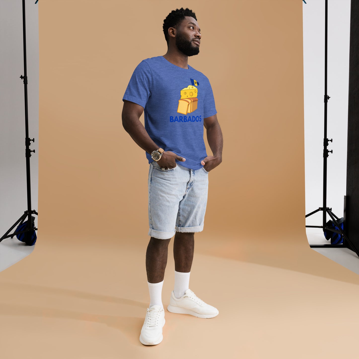 Barbados - "Cheese on Bread" Men's T-shirt