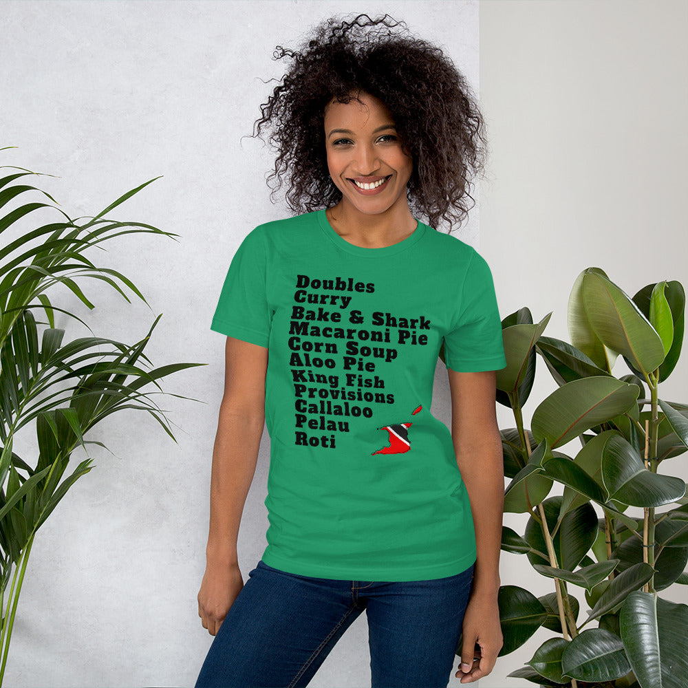 Trinidad and Tobago Popular Foods T-shirt - A