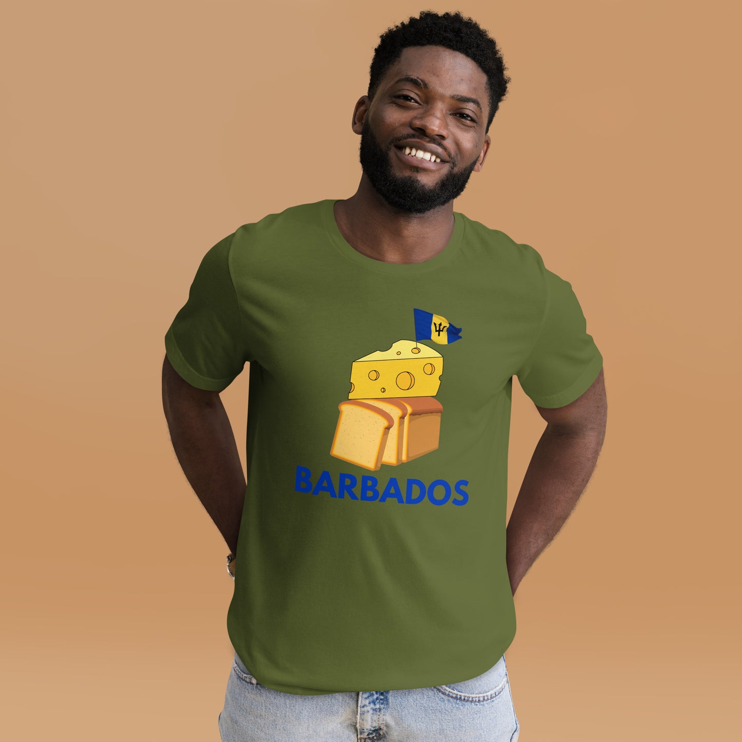 Barbados - "Cheese on Bread" Men's T-shirt