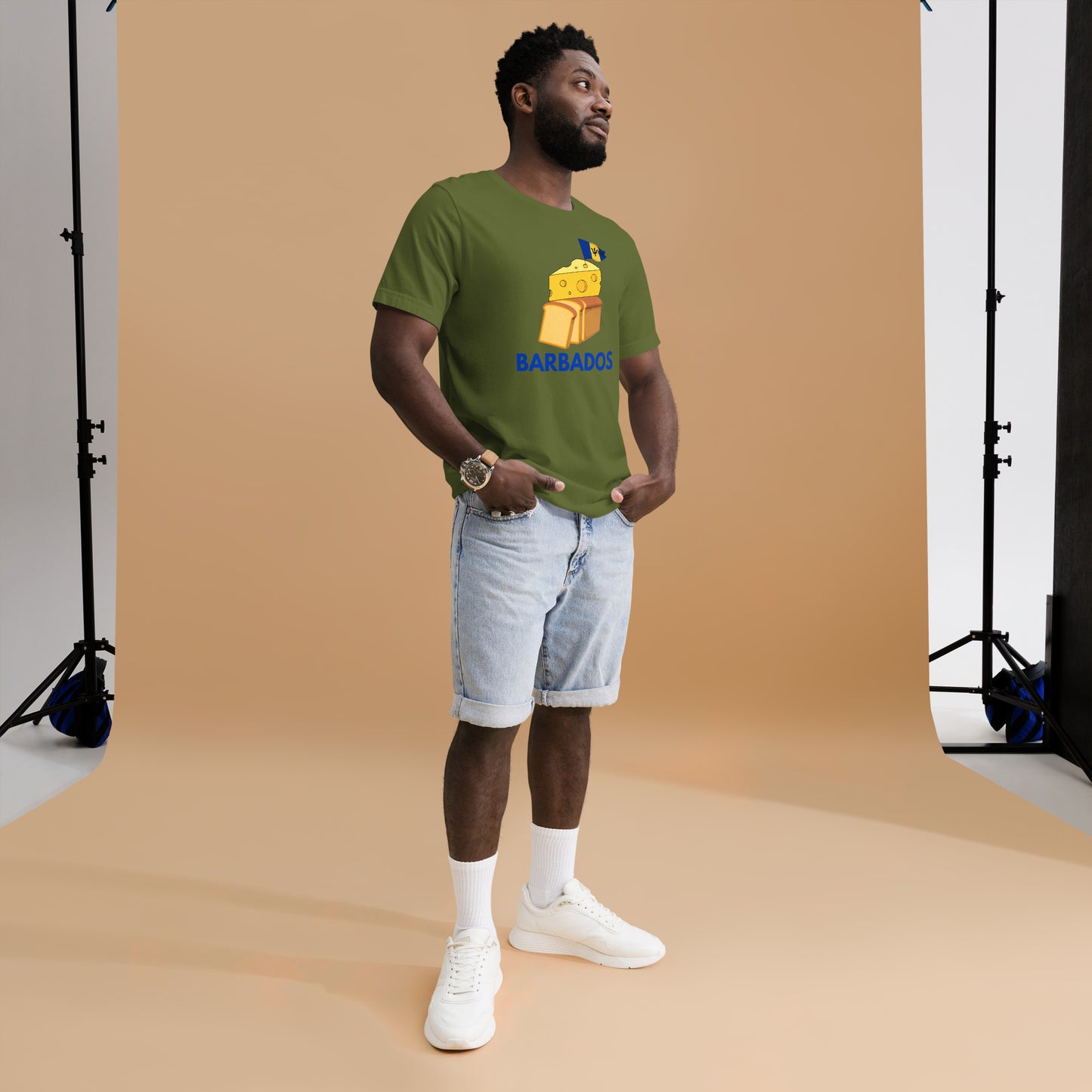 Barbados - "Cheese on Bread" Men's T-shirt