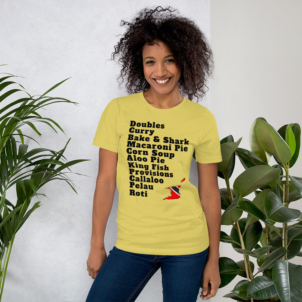 Trinidad and Tobago Popular Foods T-shirt - A