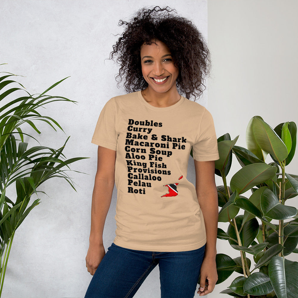 Trinidad and Tobago Popular Foods T-shirt - A