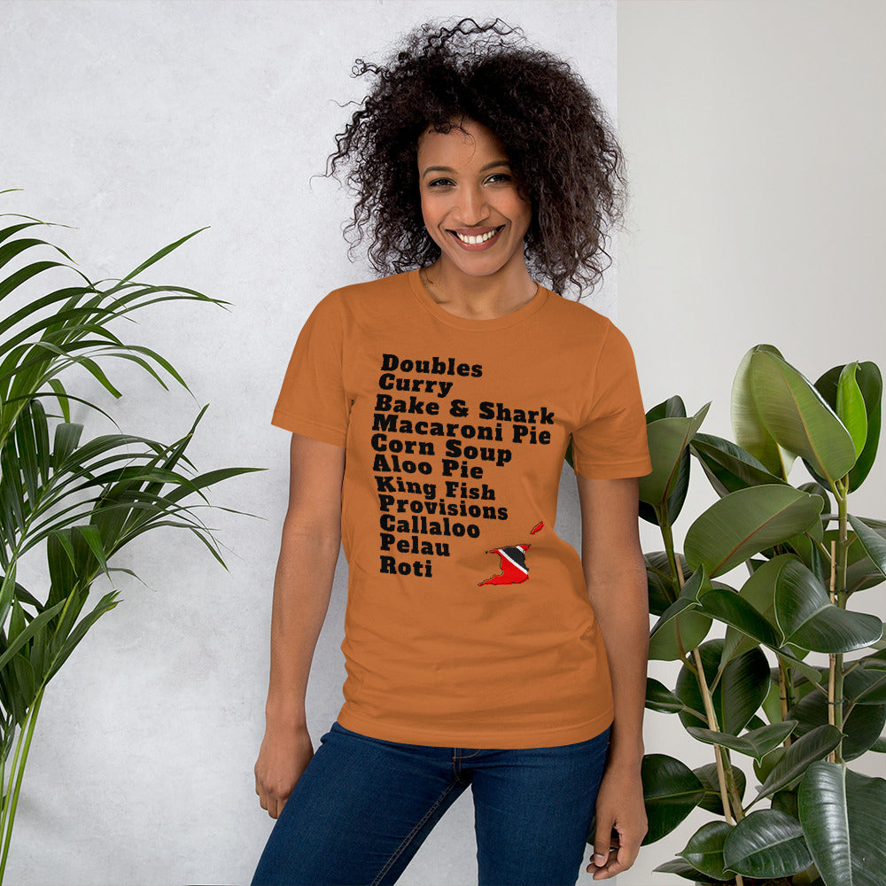 Trinidad and Tobago Popular Foods T-shirt - A