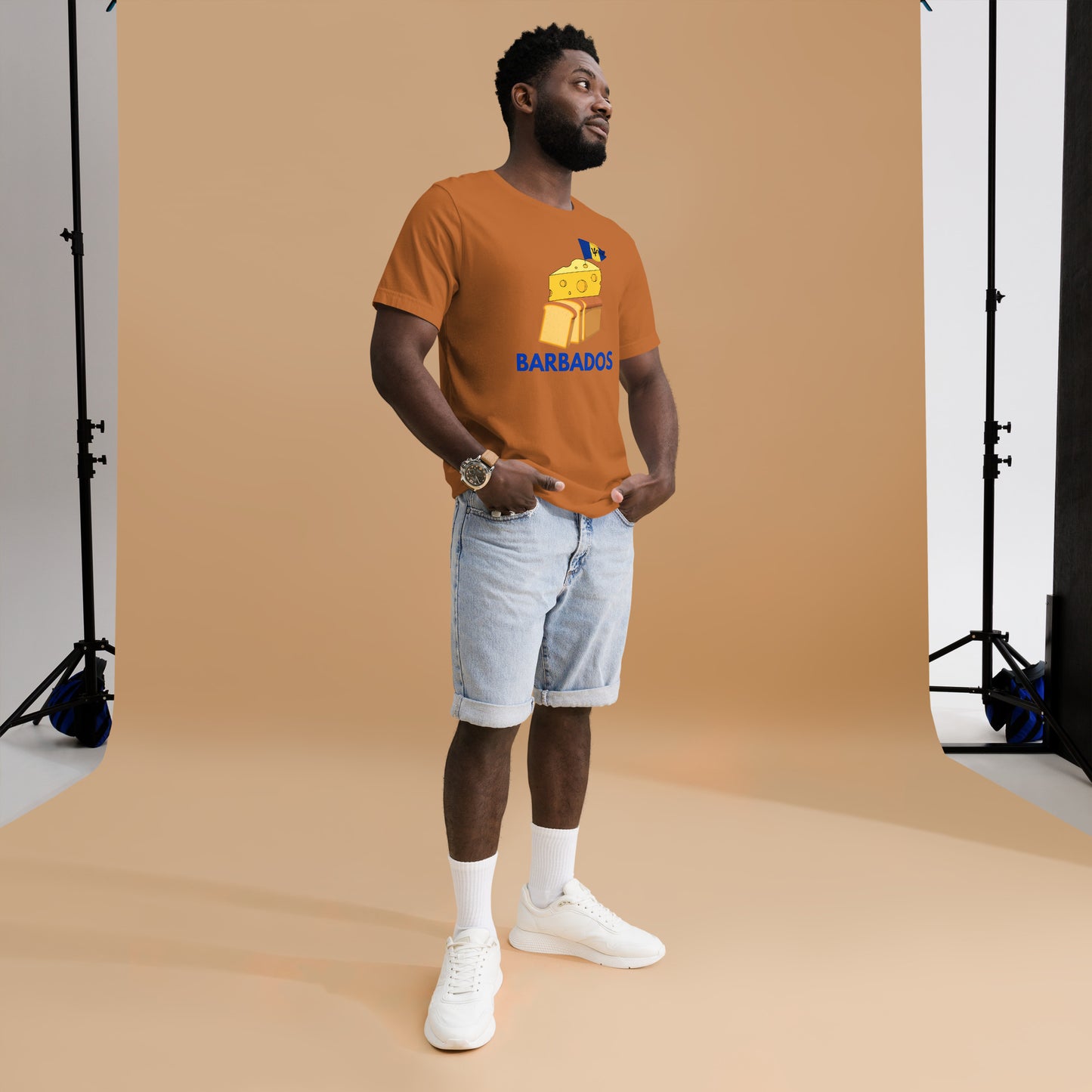 Barbados - "Cheese on Bread" Men's T-shirt