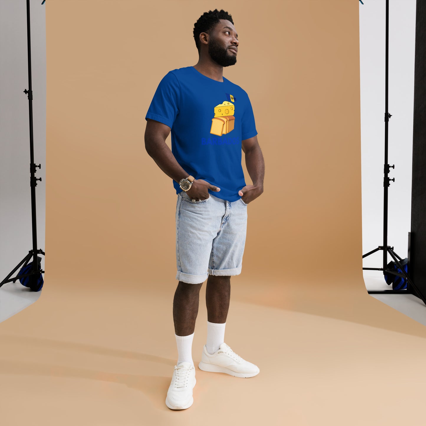 Barbados - "Cheese on Bread" Men's T-shirt