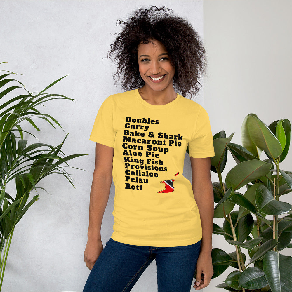 Trinidad and Tobago Popular Foods T-shirt - A