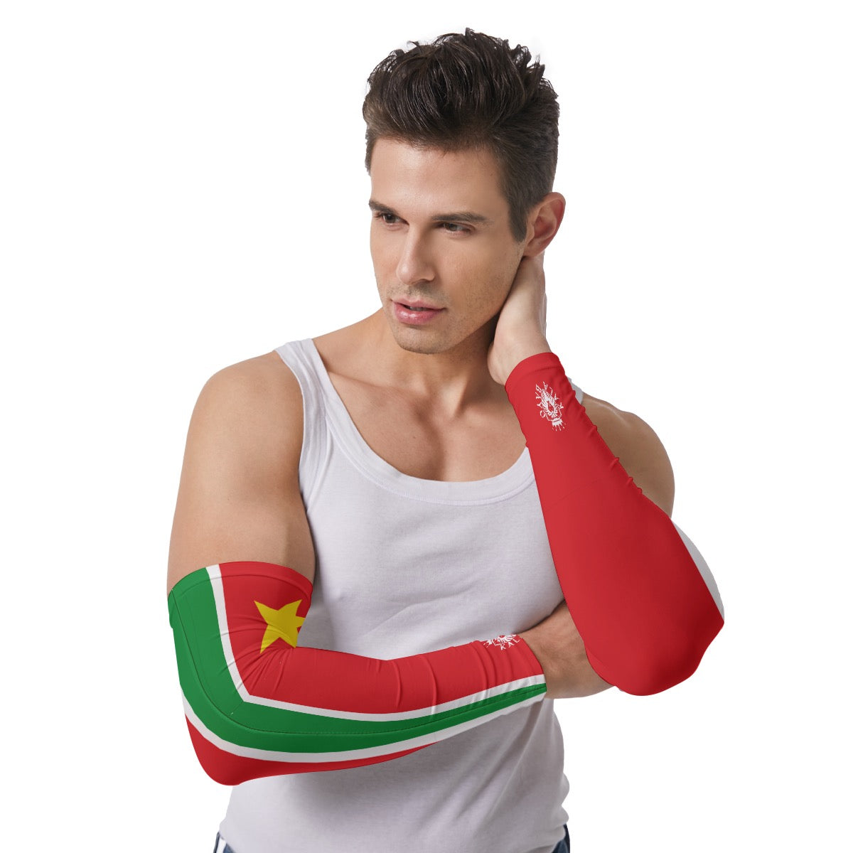 Guadeloupe Arm Sleeves - Red