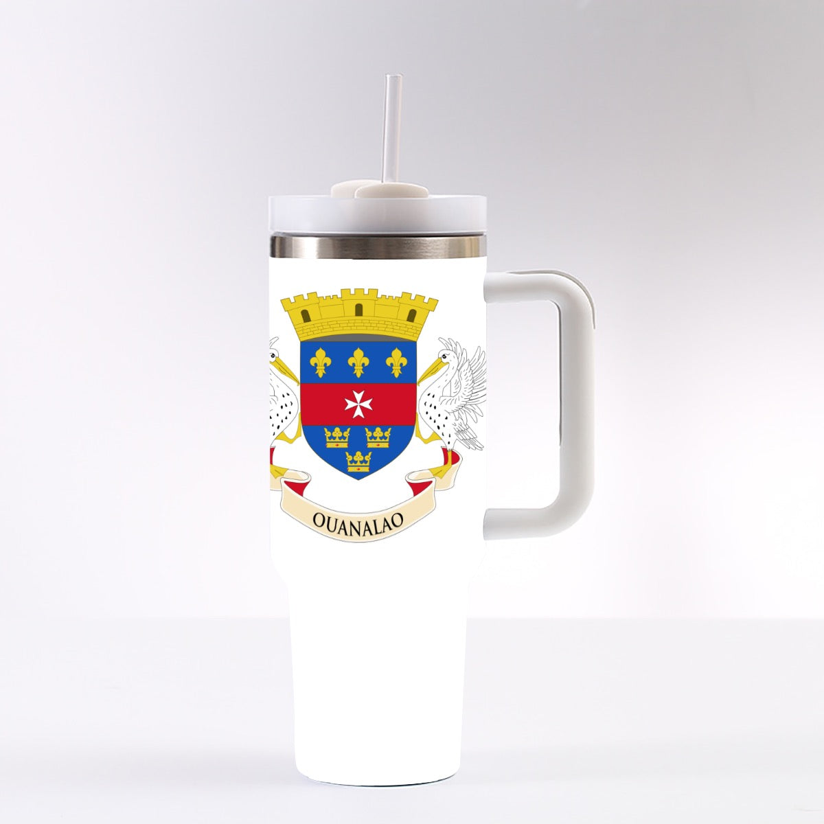 Saint Barthélemy 40 oz Tumbler With Handle