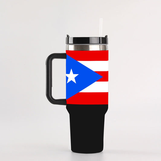 Puerto Rico 40 oz Tumbler With Handle
