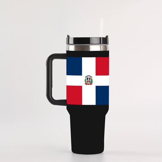 Dominican Republic 40oz Tumbler With Handle