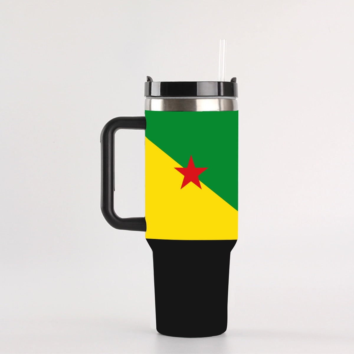 French Guiana 40 oz Tumbler With Handle