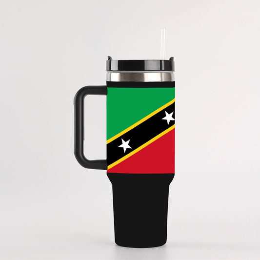 Saint Kitts and Nevis 40 oz Tumbler With Handle