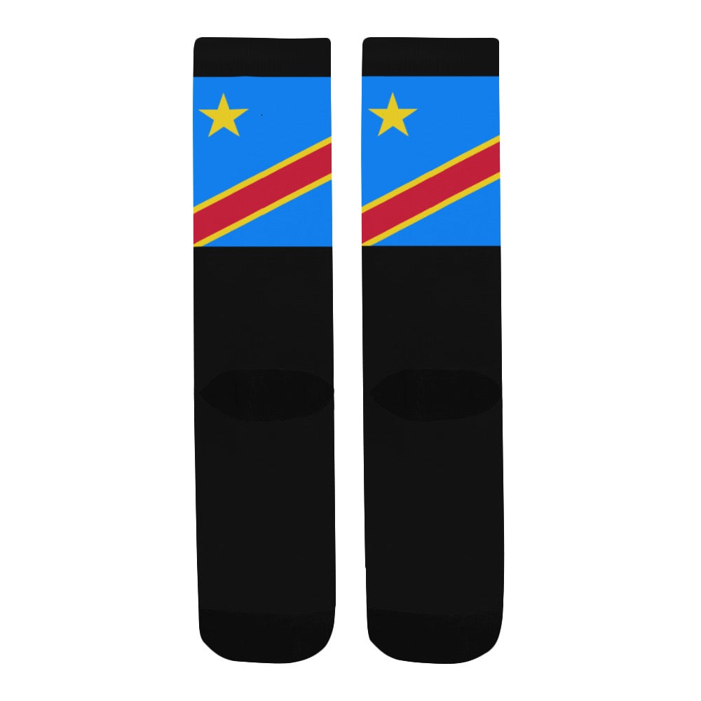 Democratic Republic of the Congo Calf High Socks