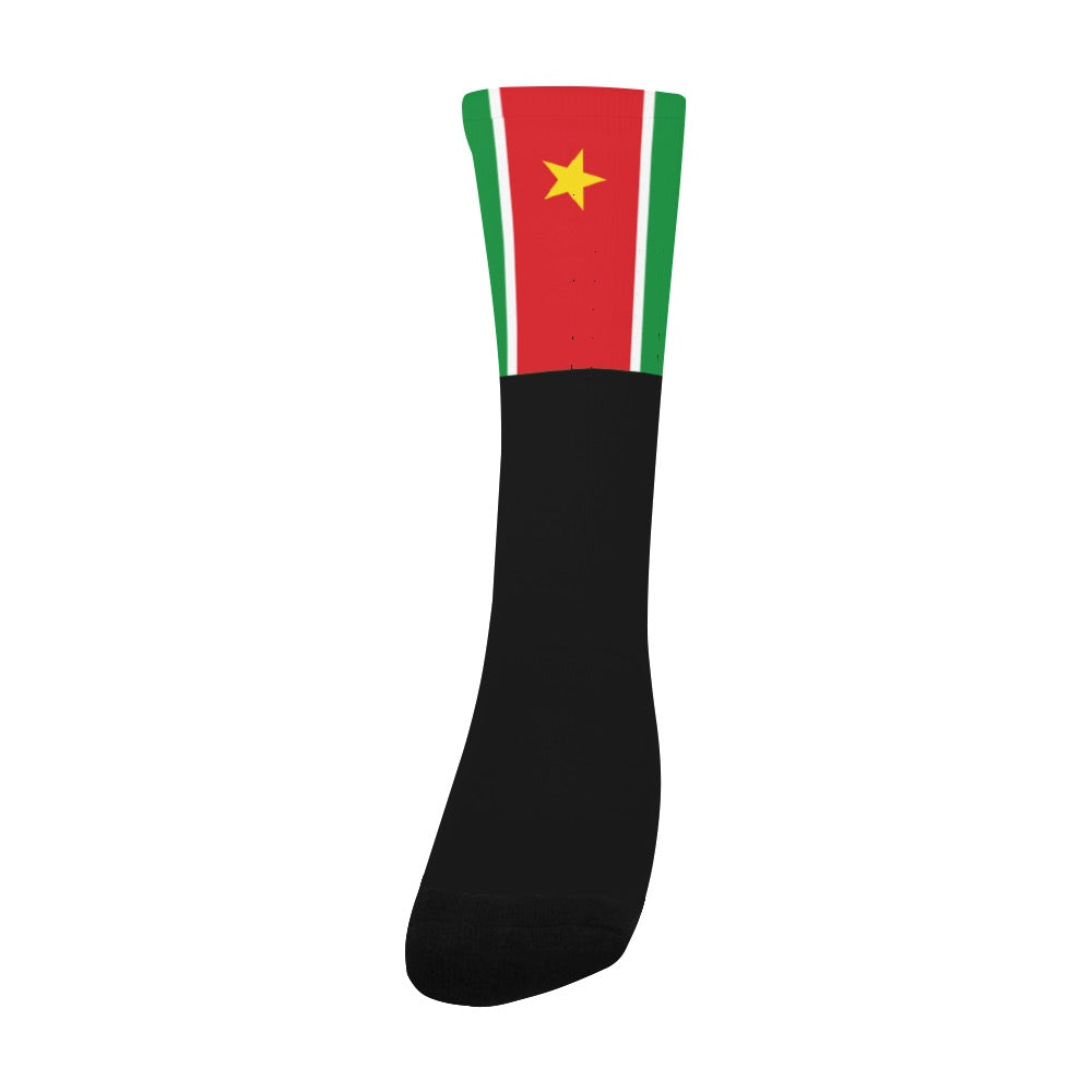 Guadeloupe Red Calf High Socks