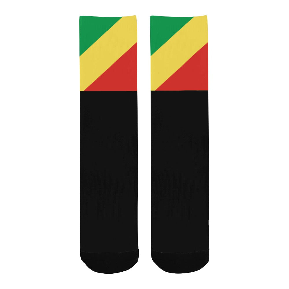 Republic of the Congo Calf High Socks