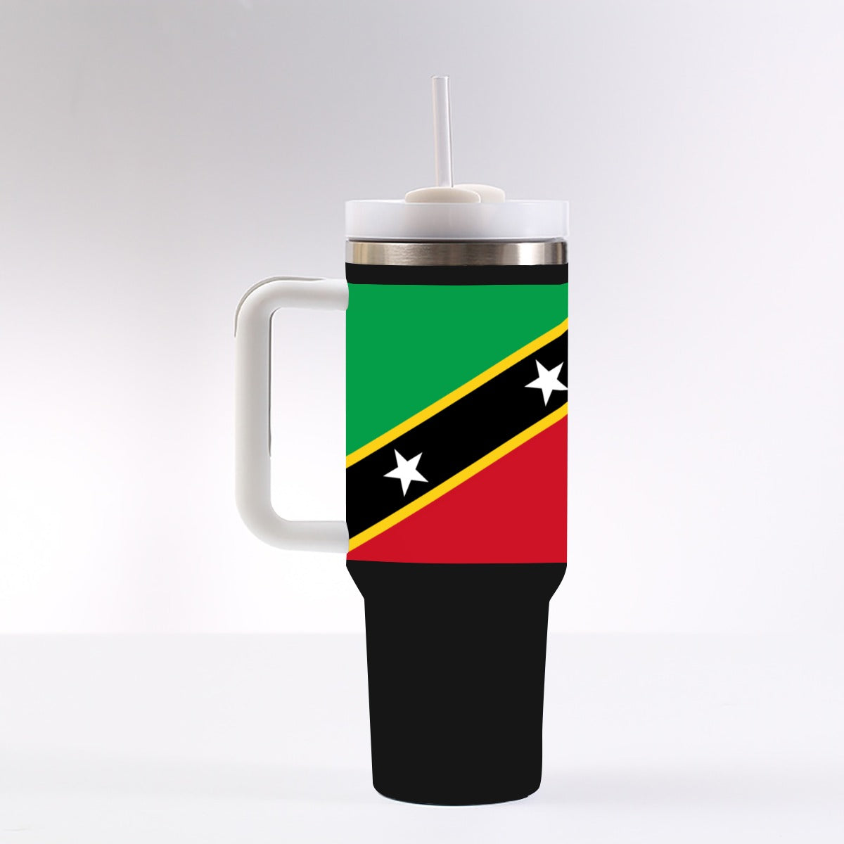 Saint Kitts and Nevis 40 oz Tumbler With Handle