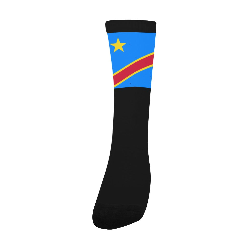 Democratic Republic of the Congo Calf High Socks