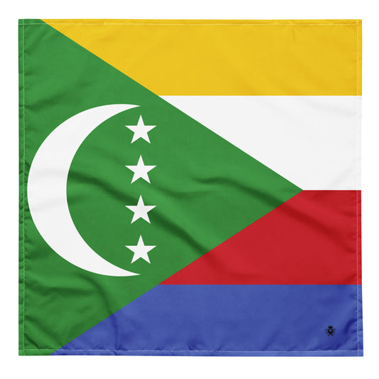 Comoros Flag Bandana – African Festival, Carnival & Cultural Wear
