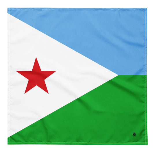 Djibouti Flag Bandana – African Festival, Carnival & Cultural Wear