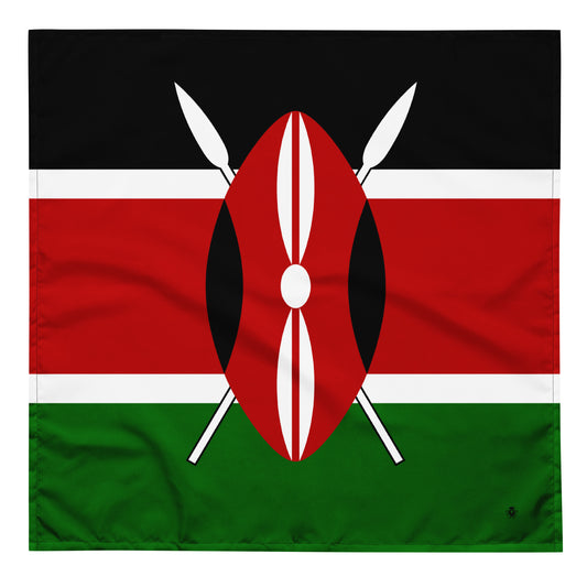 Kenya Flag Bandana – African Festival, Carnival & Cultural Wear