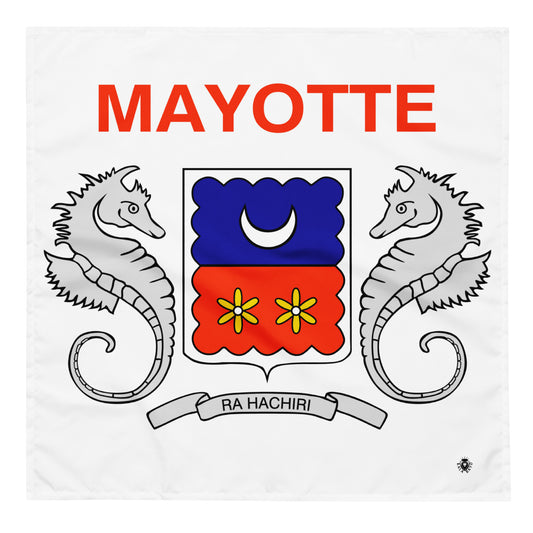 Mayotte Flag Bandana – African Festival, Carnival & Cultural Wear