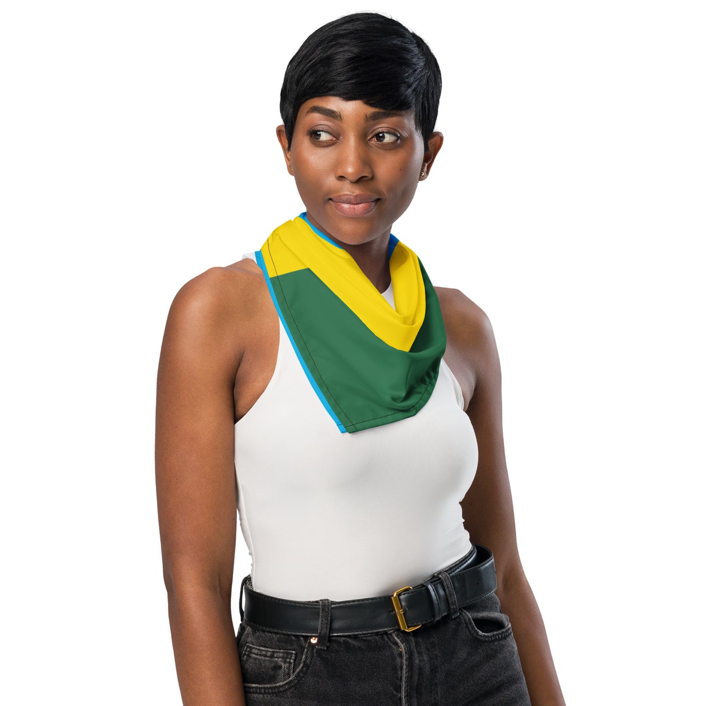 Rwanda Flag Bandana – African Festival, Carnival & Cultural Wear