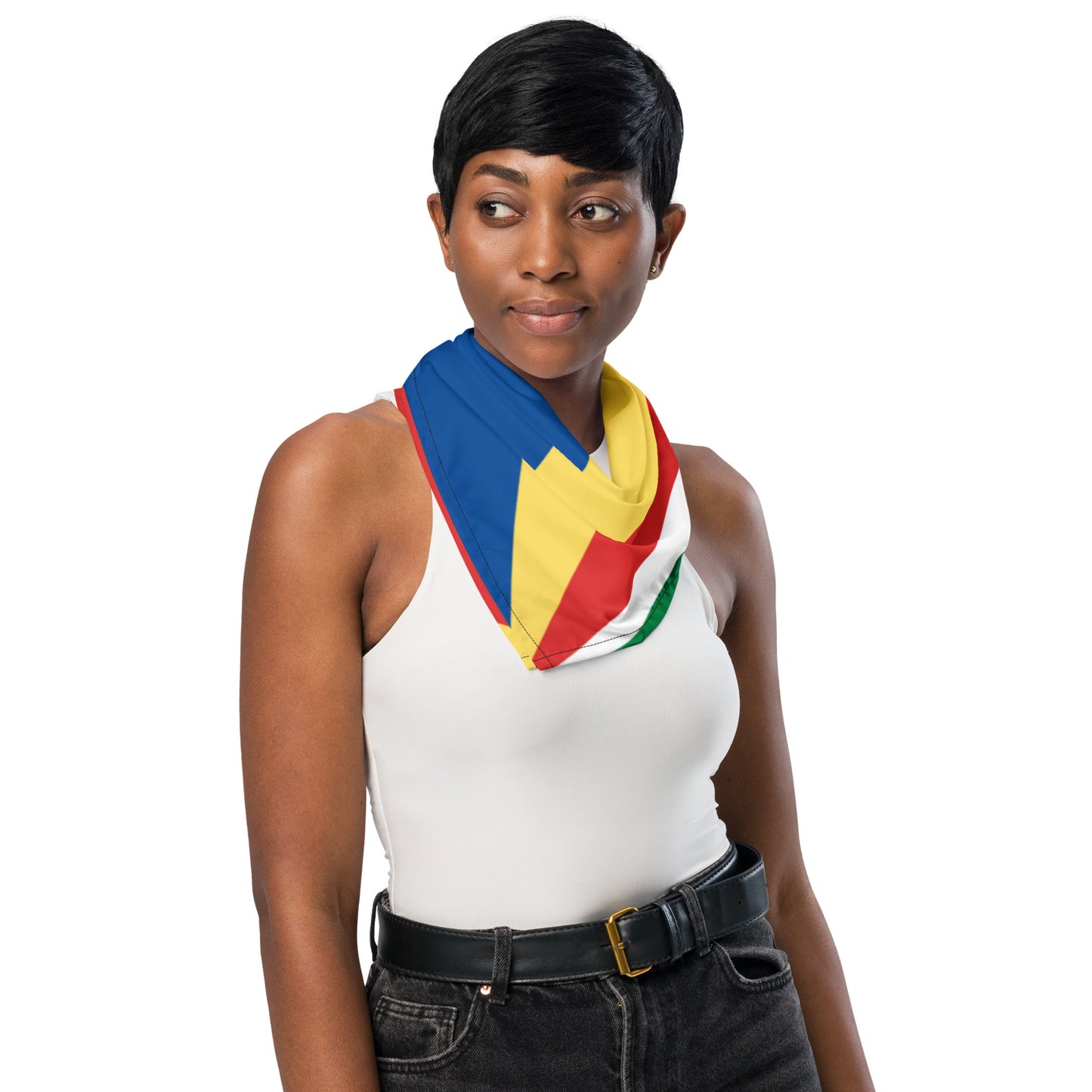 Seychelles Flag Bandana – African Festival, Carnival & Cultural Wear