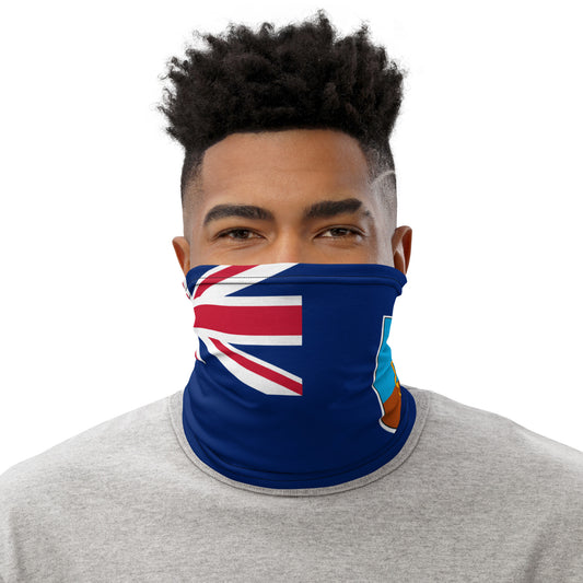 Montserrat Flag Neck Gaiter – Caribbean Multi-Use Face Cover, Head Wrap & Bandana
