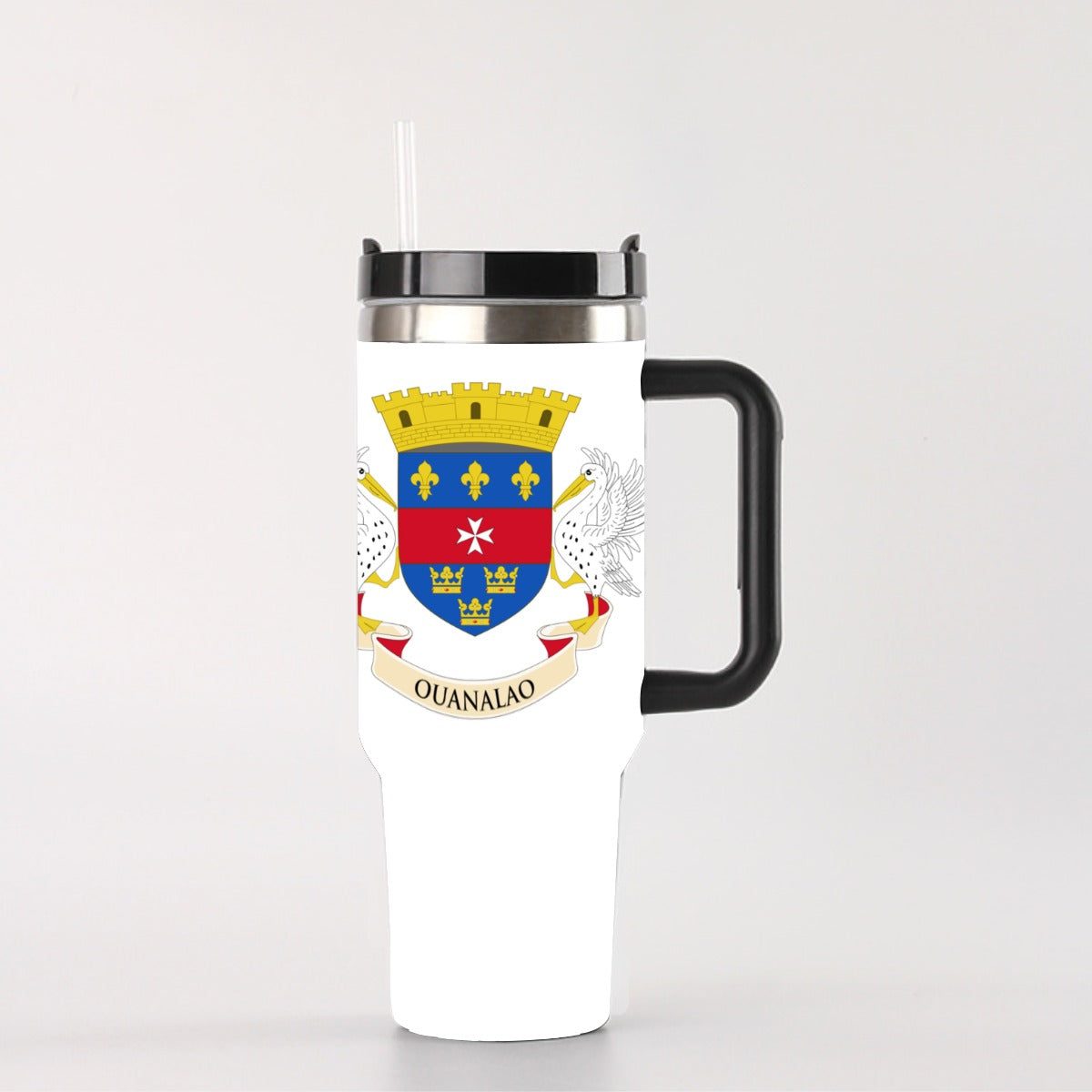 Saint Barthélemy 40 oz Tumbler With Handle