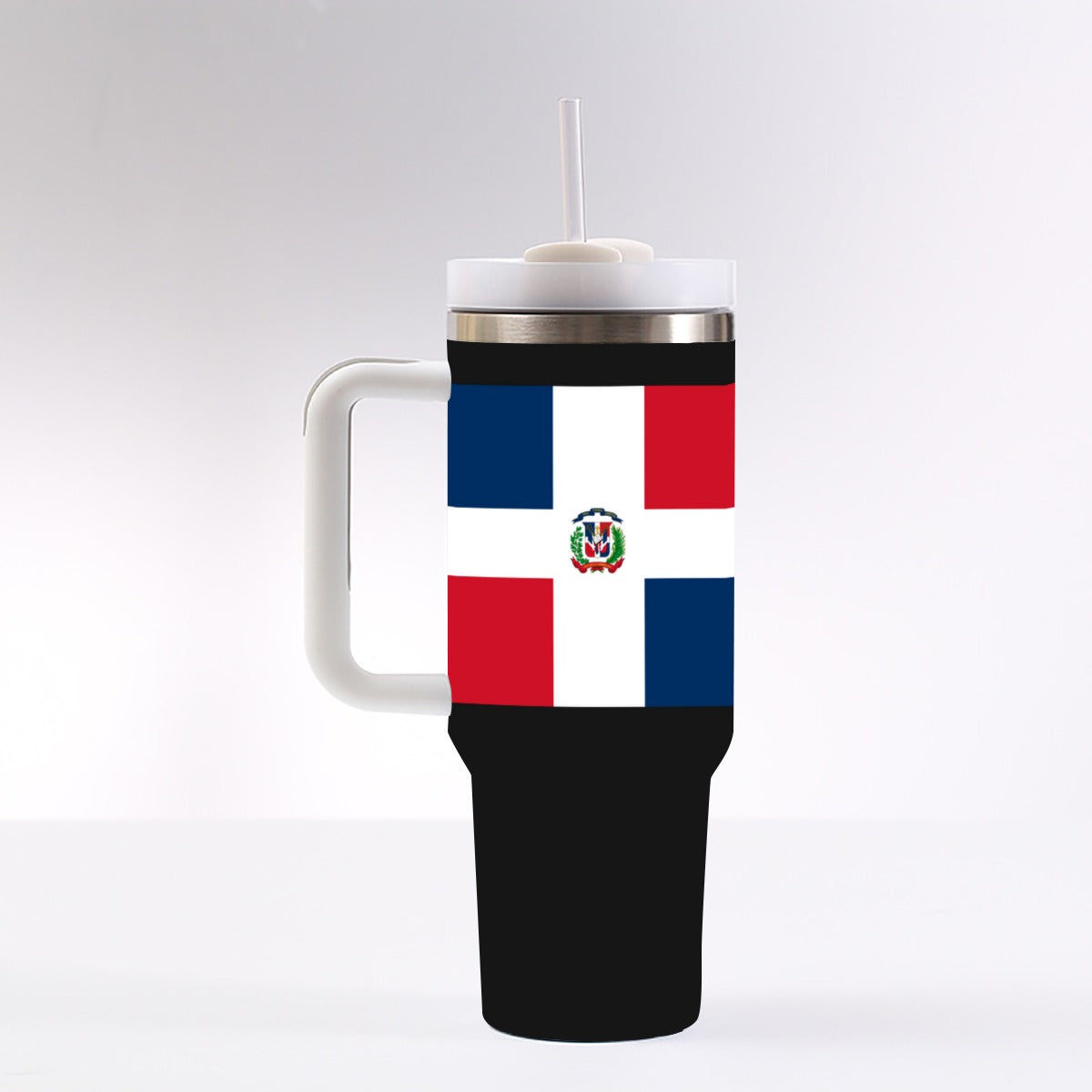 Dominican Republic 40oz Tumbler With Handle