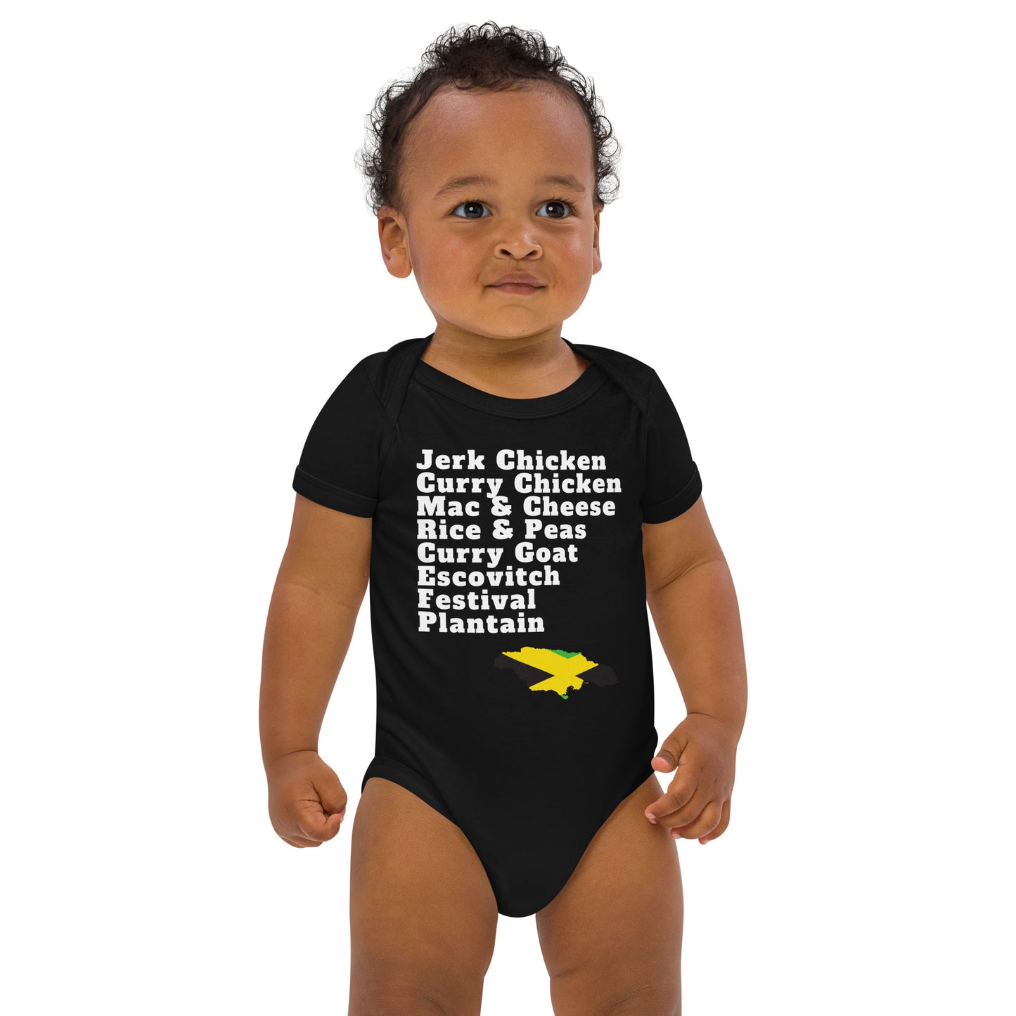 Jamaican Foods Baby Short Sleeve Bodysuit